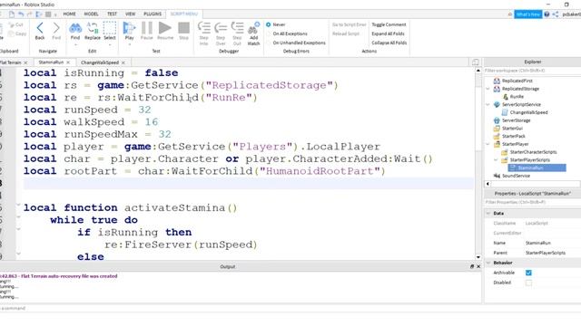 How to Add Push to Run with Stamina Effect in Roblox смотреть онлайн