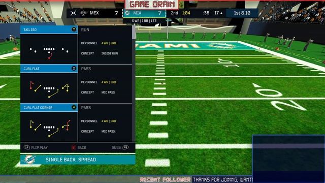 Game Drain Plays: Axis Football 2019 NFL Mod смотреть онлайн