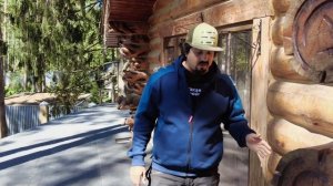 Деревянный дом из сруба  Бревна гниют что делать? Шлифовка бревен и реконструкция дома из дерева