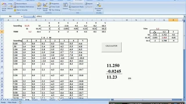 BALLAST CALCULATION BY EXCEL METHOD смотреть онлайн