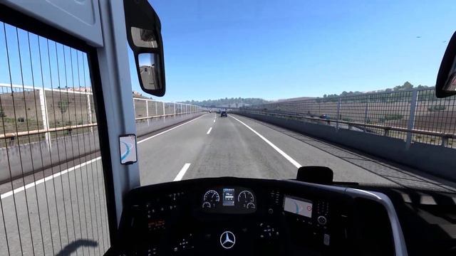 Mercedes-Benz New Travego 16 Shd Red Edition | Ets 2 Bus Mod 1.46 Gameplay | (1.46 Update) смотреть онлайн