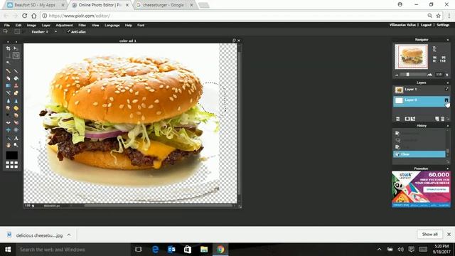 Making a Basic Color Advertisement Using Pixlr Editor смотреть онлайн