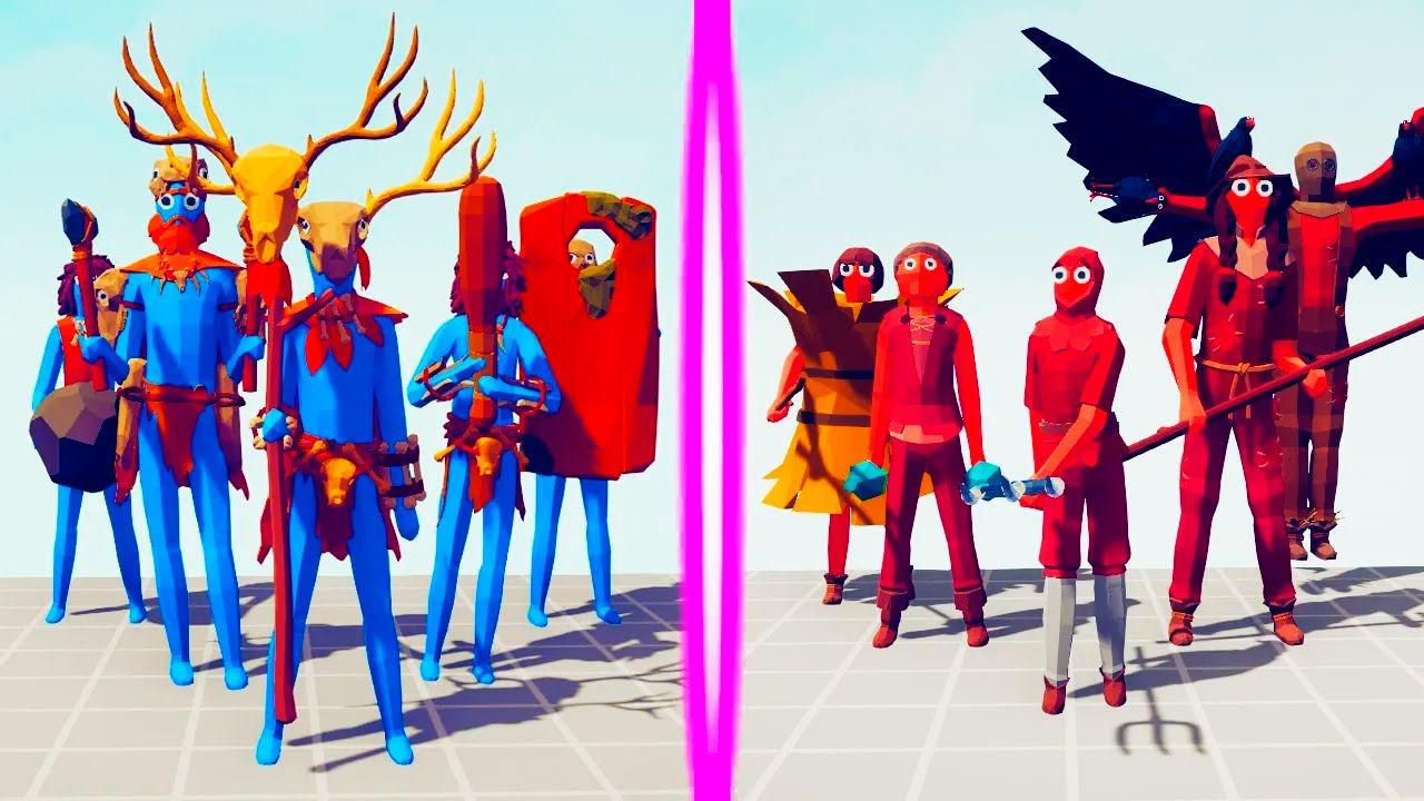 TRIBAL TEAM vs FARMER TEAM | TABS - Totally Accurate Battle Simulator смотреть онлайн