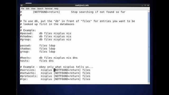 Linux /etc/nsswitch.conf Name Service Switch смотреть онлайн