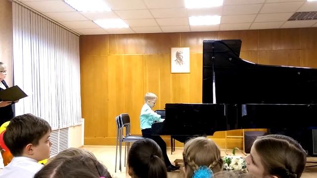 Колыбельная. Олейник Кирилл. Исполняет автор, 1 класс, ДМШ им.Гречанинова. "Играем с удовольствием" смотреть онлайн