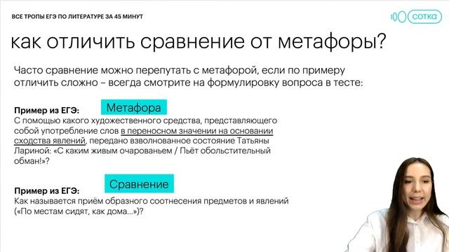 Все тропы для ЕГЭ за 45 минут | ЕГЭ ЛИТЕРАТУРА 2022 | СОТКА смотреть онлайн