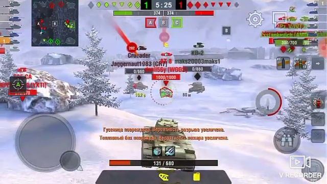 WOT Blitz.винегрет из русских танков 5 уровня.Часть 2.5 КВ-1