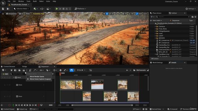 1. Add SFX, Effects, Prepare Render Settings