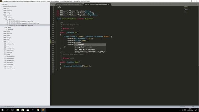 Getting Started With Laravel (Part 3 - Database Migration) смотреть онлайн