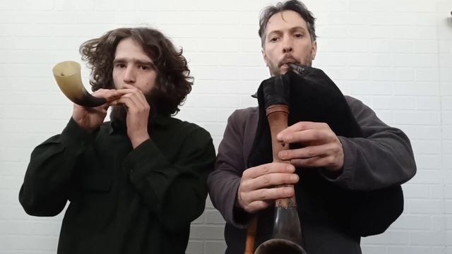 Волынка и рожок. Bagpipes & hornpipe. Russian volynka. смотреть онлайн