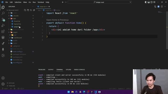 4. Pages & Layout - Next.js 13 Dasar Bahasa Indonesia смотреть онлайн