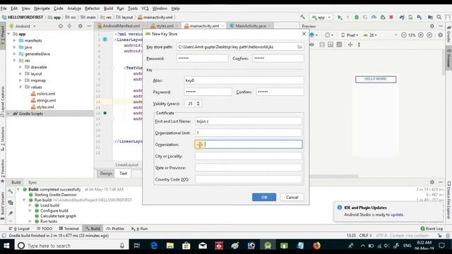 HOW TO CREATE ANDROID STUDIO KEY PATH смотреть онлайн