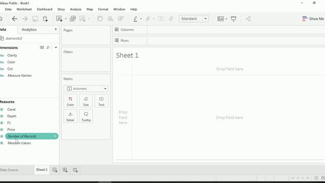 Tableau - Number of Records or Count Rows смотреть онлайн