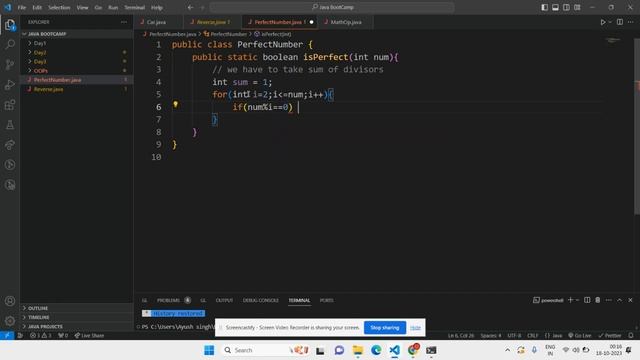 Java Program to Check if a Given Number is Perfect Number | Perfect Number in Java Program Solution смотреть онлайн