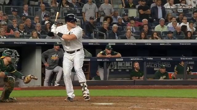 Luke Voit belts a 2-run triple off the wall in the Wild Card Game смотреть онлайн