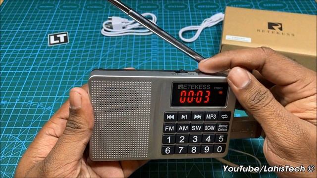 Retekess TR603 Portable FM/AM/SW Radio MP3 Player Rechargeable Speaker Unboxing and Test смотреть онлайн