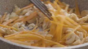 Удон с курицей и овощами. Простой рецепт.