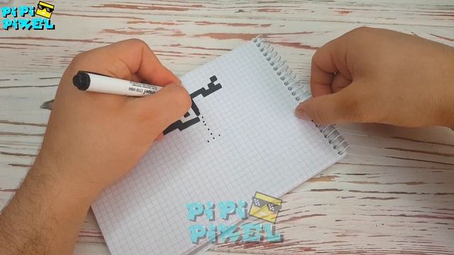 ПИСТОЛЕТ- ПИКСЕЛЬ ГАН -РИСУНКИ ПО КЛЕТОЧКАМ -PIXEL ART смотреть онлайн