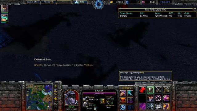 FFERPG 0.9.7.2 Inferno True McBurn Solo Fight смотреть онлайн