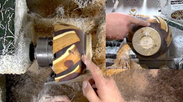 Turning A Large Resin Hybrid Blank-This Could Be Dangerous:#week Video смотреть онлайн