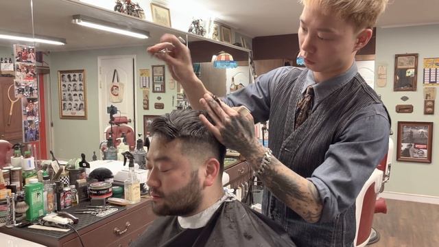 ?ASMR Classic Haircut by Barber Kyle | Scott Barbershop смотреть онлайн