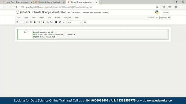 Climate Change Prediction Using Time Series Analysis | Python Projects | Python Training | Edureka смотреть онлайн