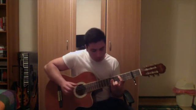 Daft Punk - Get Lucky ft. Pharrell Williams fingerstyle guitar cover смотреть онлайн