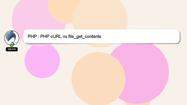 PHP : PHP cURL vs file_get_contents смотреть онлайн