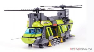 Lego City Volcano HEAVY-LIFT HELICOPTER 60125 Stop Motion Build Review
