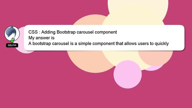 CSS : Adding Bootstrap carousel component смотреть онлайн
