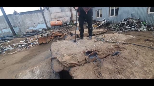 Режем сталь толщиной 400 миллиметров - отходы 25 тон