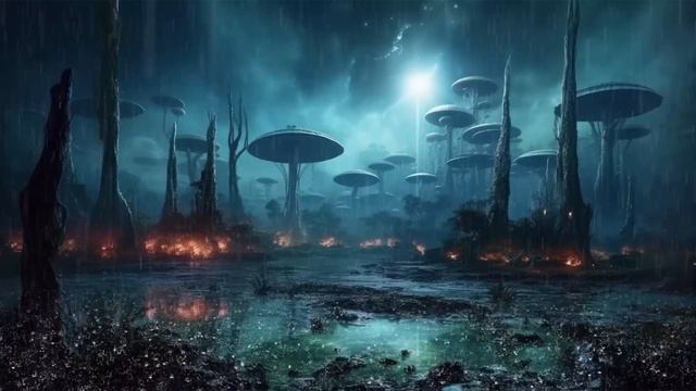 Otherworldly Ambience: Rainfall on an Alien Planet смотреть онлайн