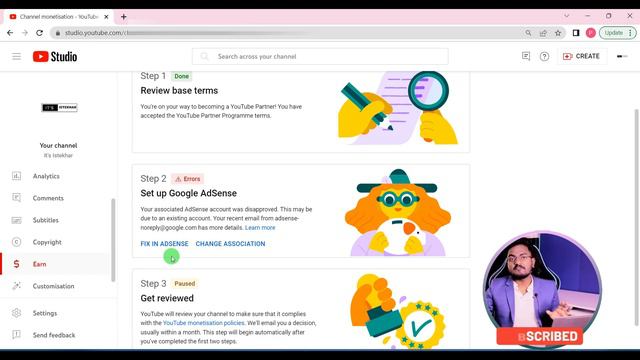 Youtube Monetization Step 2 Error Problem Solve || How To Fix Step 2 Error || Earn Page Step 2 Erro смотреть онлайн