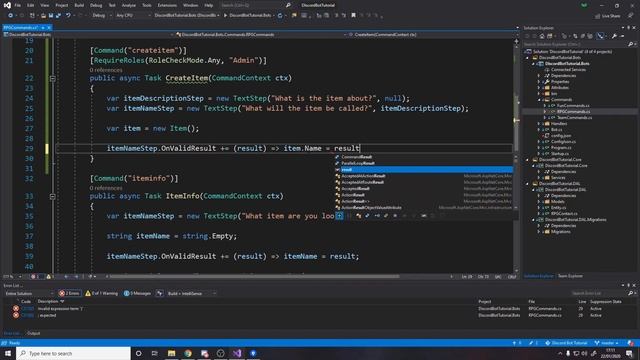 How To Make A C# Discord Bot - Creating New Items - Part 12 смотреть онлайн