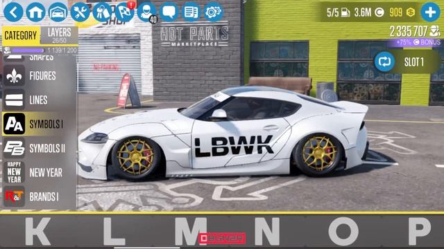 Nomad GT ( Toyota Supra MK5 ) • LBWK LIVERY • Customization • CarX Drift Racing 2