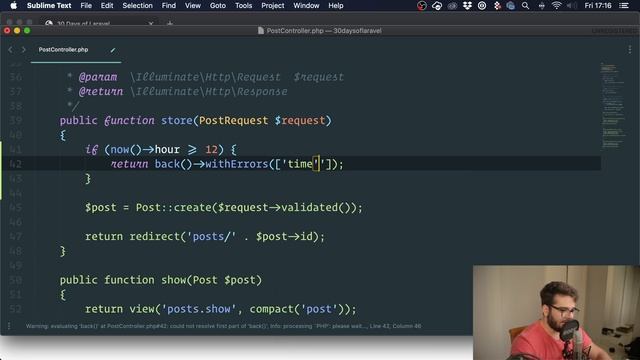 Manually Throwing Validation Errors on Laravel — 30 Days of Laravel: Day 9 смотреть онлайн
