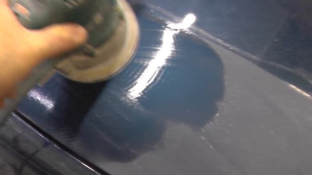 Ауди. Полировка после недорогой окраски.