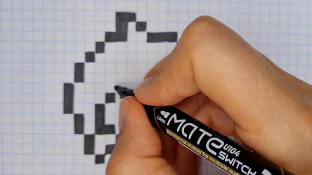 ЖИВОТНЫЕ ПО КЛЕТОЧКАМ.? КАК НАРИСОВАТЬ ДЕЛЬФИНА. РИСУНКИ ПО КЛЕТОЧКАМ. ЛЕГКИЕ РИСУНКИ. ПИКСЕЛЬ АРТ. смотреть онлайн