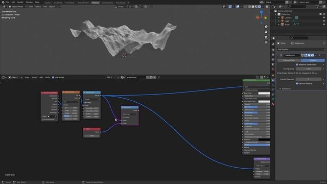 How to make Water Level displacement in Blender смотреть онлайн