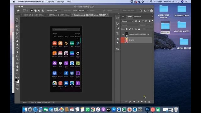 How To Mockup Video into Mobile Phone | Photoshop Tutorial | смотреть онлайн