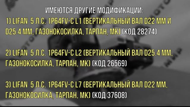 Двигатель LIFAN 4 л.с. 1P60FV-C L7 (вертикальный вал d22 мм) смотреть онлайн