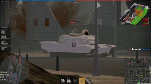 Roblox Cursed Tank Simulator - M1 Murica cold war