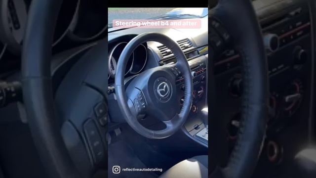 Getting down with Mazda 3 deep cleaning steering wheel this was really bad смотреть онлайн