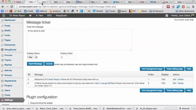 How To Use the Message Ticker Plugin for Wordpress смотреть онлайн