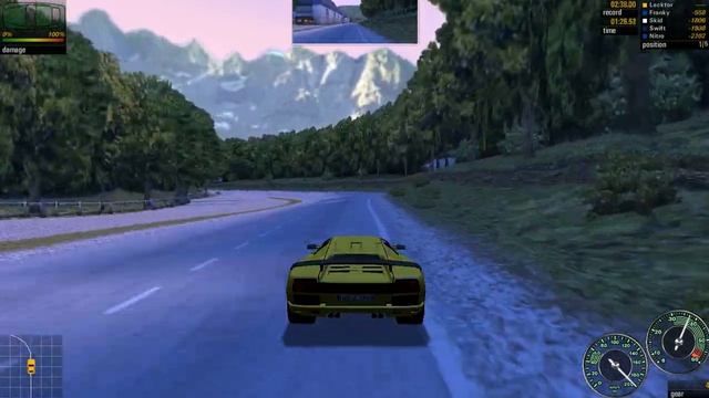 NFS Porsche Unleashed: 1997 Lamborghini Diablo SV @ Pyrénées, France смотреть онлайн