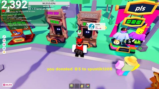 DONATING ROBUX IN PLS DONATE (Roblox) смотреть онлайн