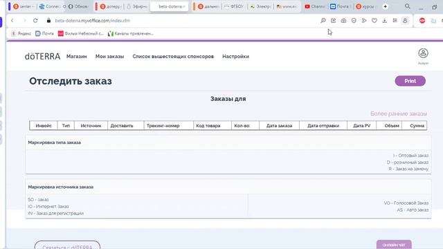 Обзор личного кабинета DoTERRA