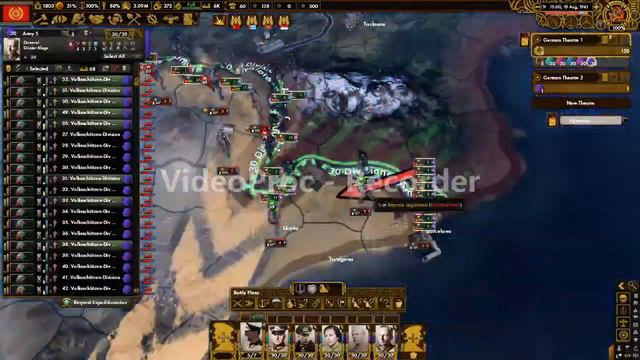Berthold Brecht unifies Europe - Hearts of Iron IV - Red Flood Mod - Timelapse смотреть онлайн