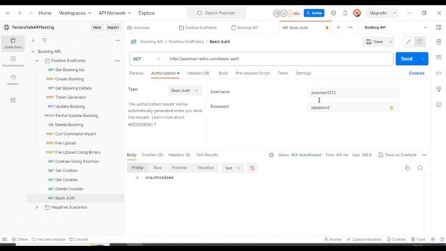 Basic Auth in Postman Tutorial-11 смотреть онлайн