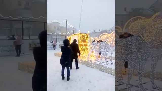 снежная оренбургская Елка Snow Tree in Russia Orenburg смотреть онлайн